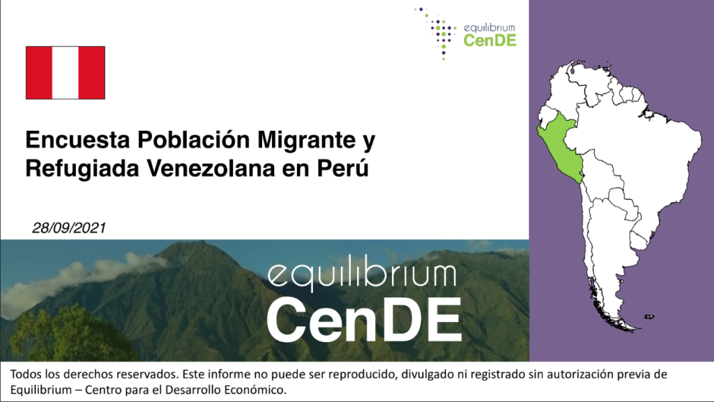 Migración Venezolana en Perú: resultados de 3era Encuesta Regional a Población Migrante y Refugiada Venezolana